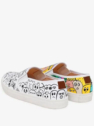 THE QUIRKY NAARI Color Me Up Slipons - Show Off Your Unique Flair | Multicolor | 7 UK