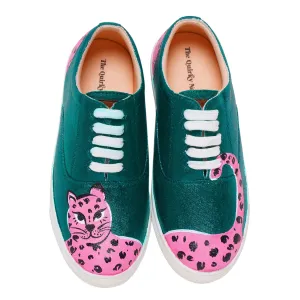 THE QUIRKY NAARI Handpainted Pink Panther Sneakers to Add Some Fierce to Your Style | 4 UK