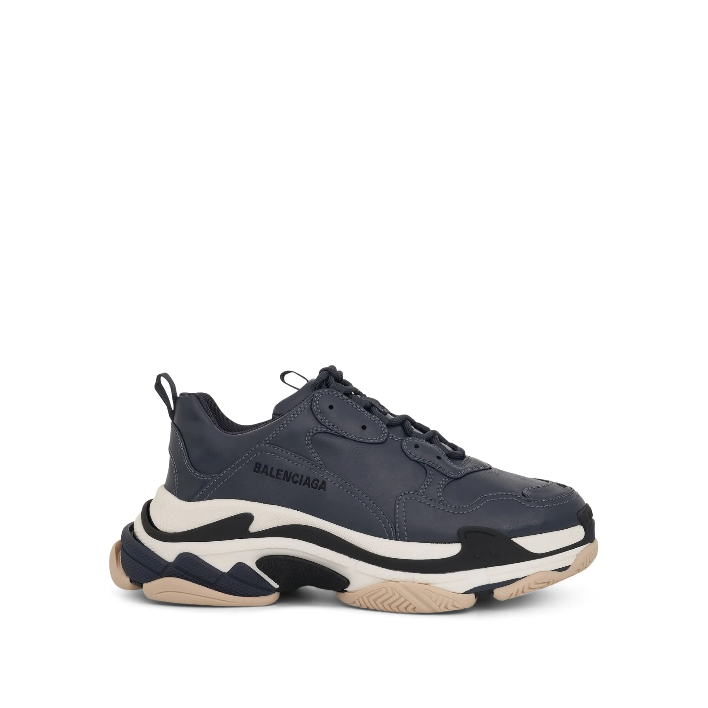 Triple S Sneaker in Stone Blue/Black