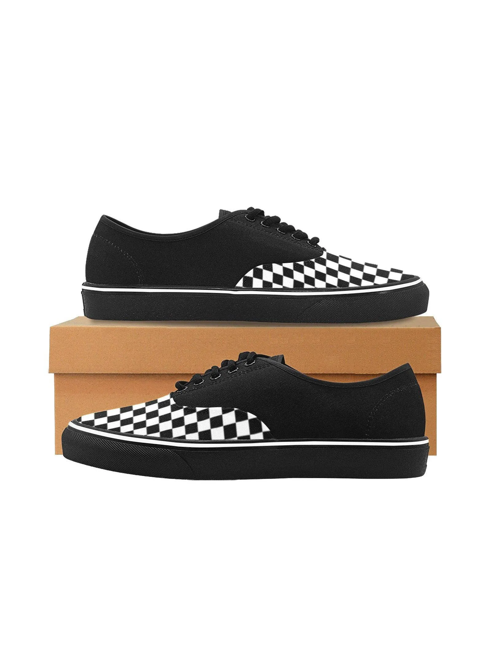 Two Tone Checkers Men's Creeper Sneakers