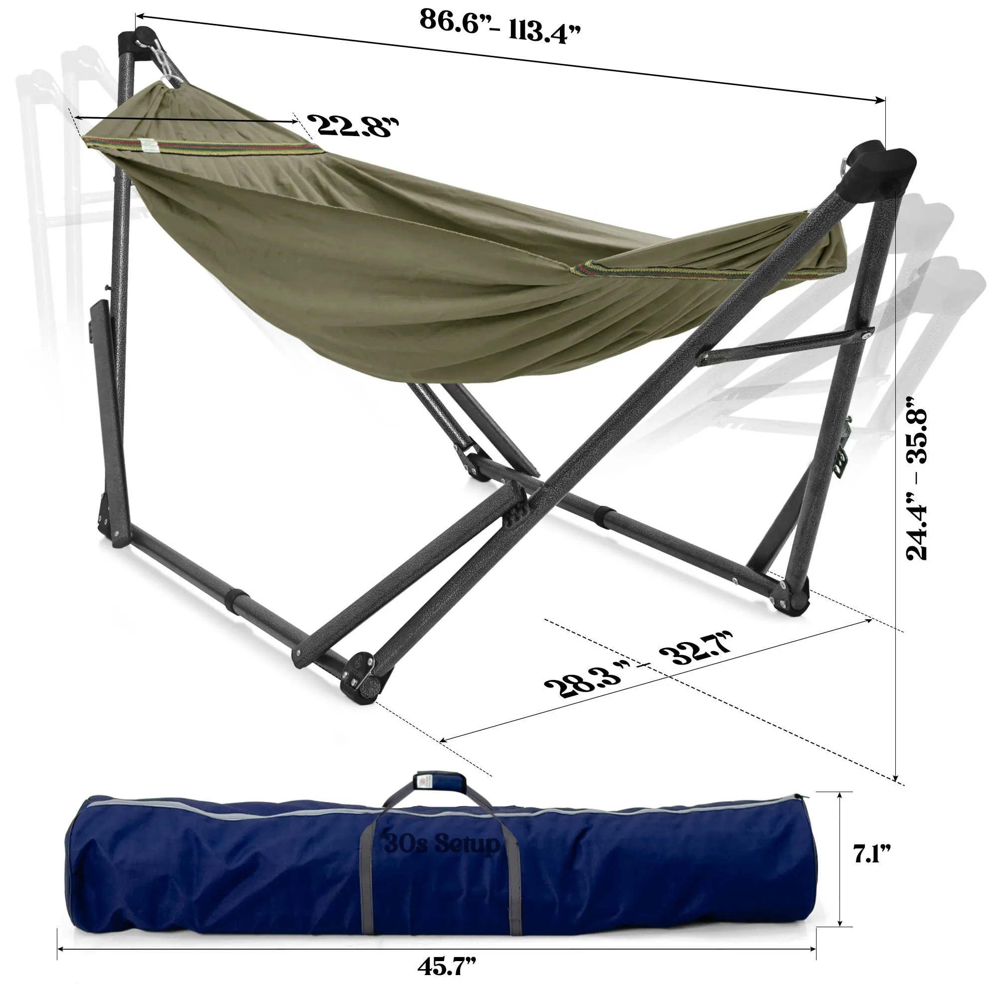 Uniki Canvas Hammock Stand