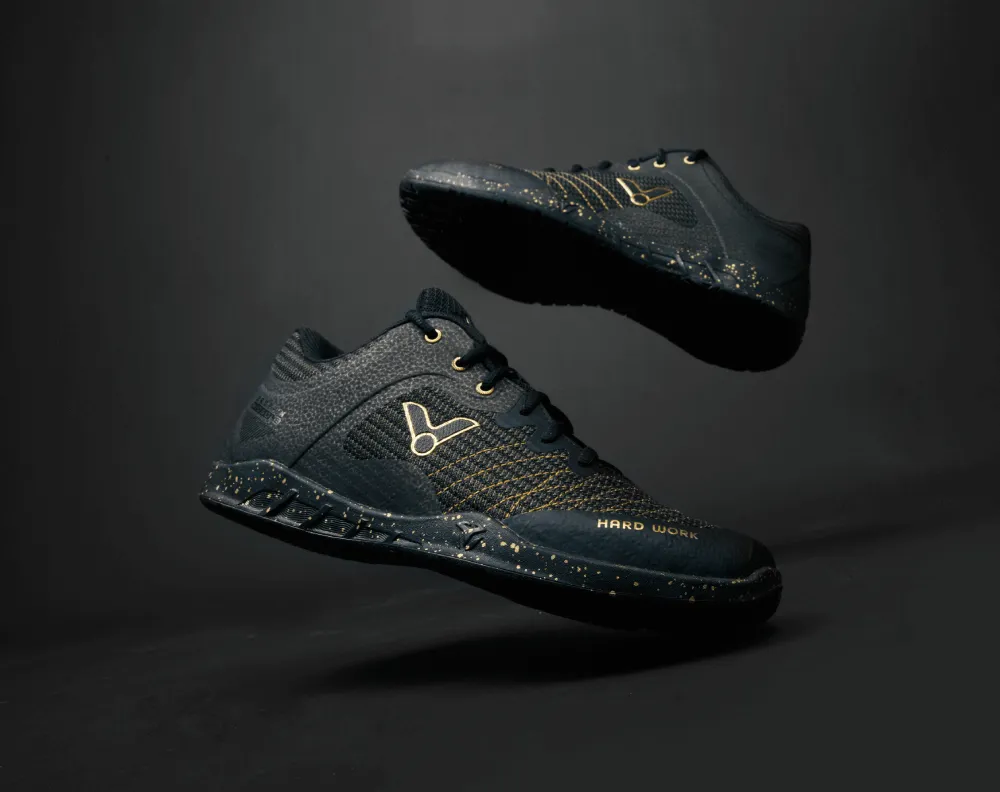 Victor [VGHS CX Black/Gold] Court Shoes