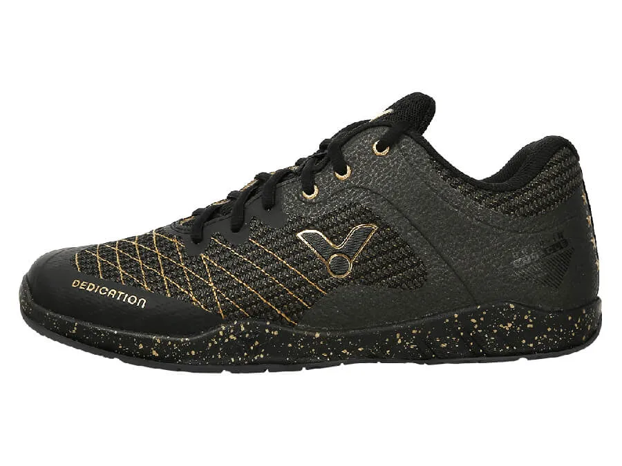 Victor [VGHS CX Black/Gold] Court Shoes