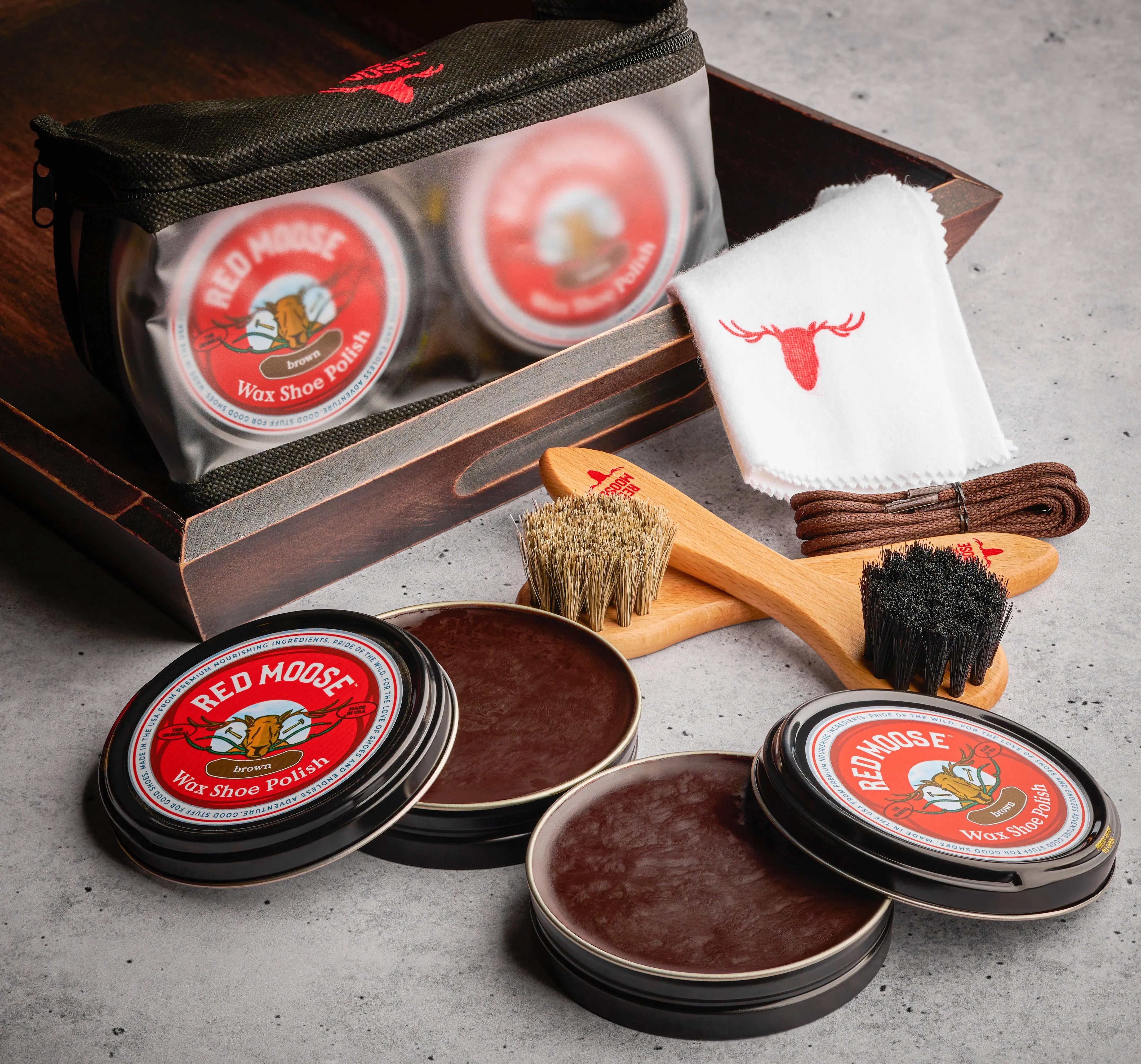 Wax Shoe Polish Kit