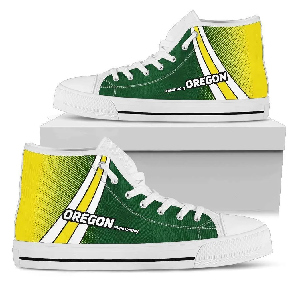 #WinTheDay Oregon Canvas High Top Shoes