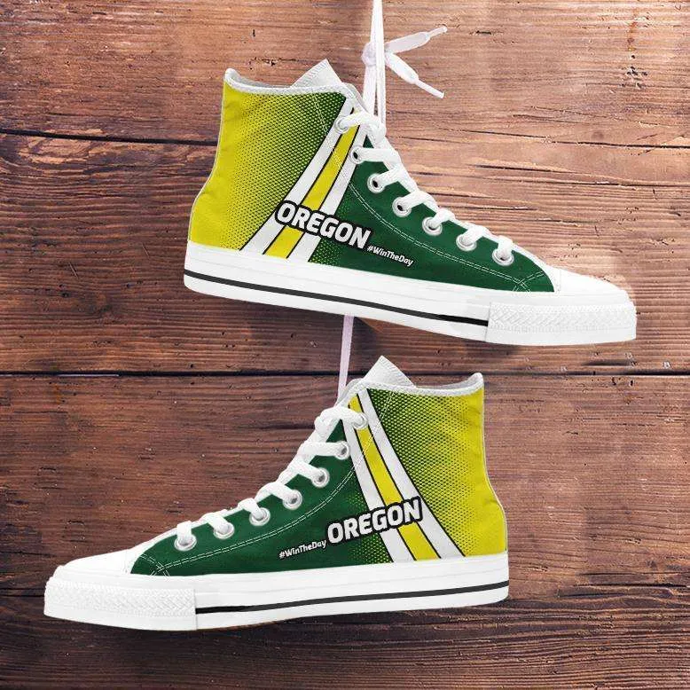 #WinTheDay Oregon Canvas High Top Shoes