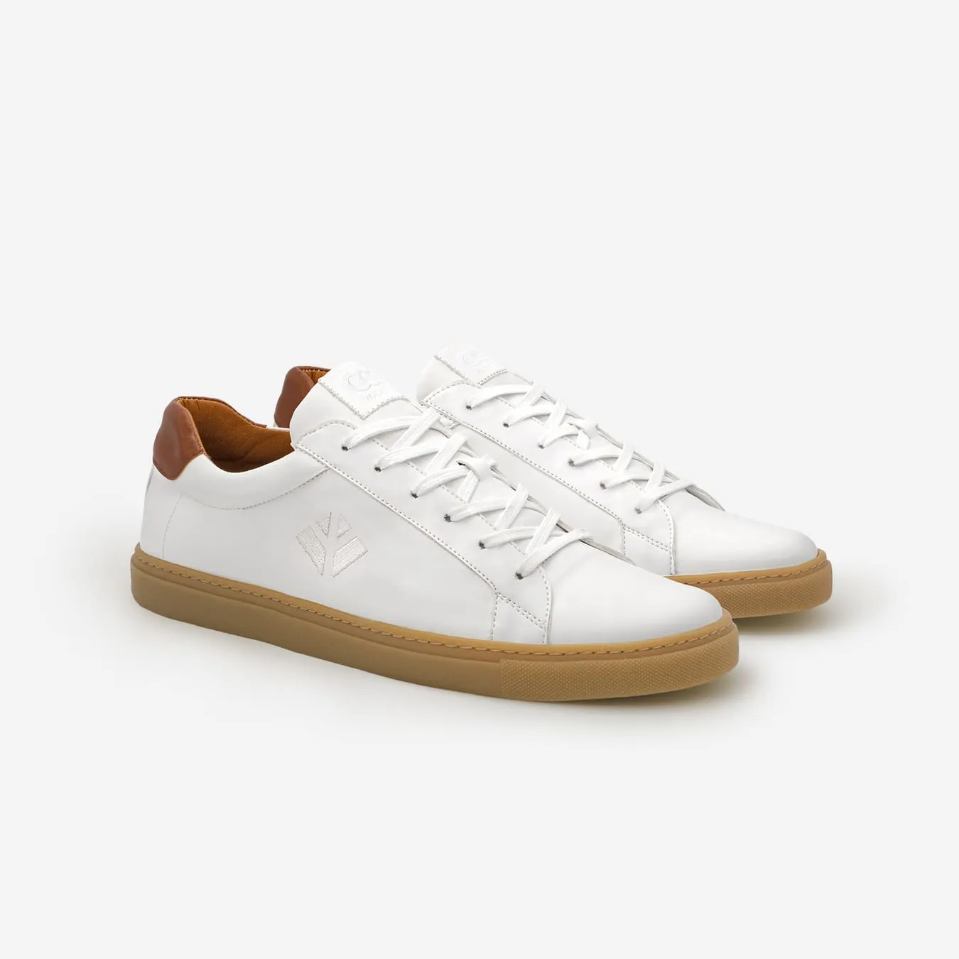 Winton Unisex Vegan Sneakers | White & Beige