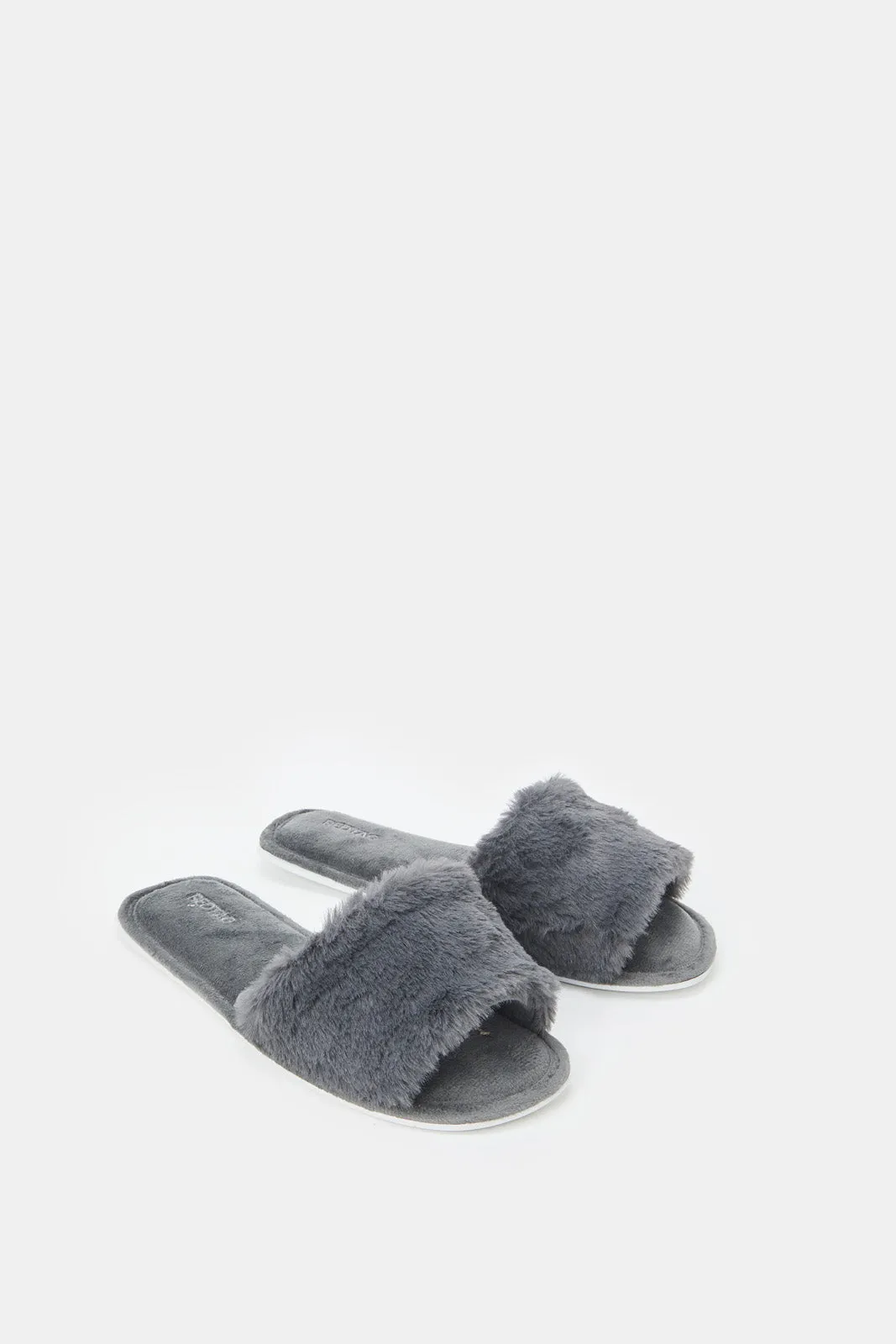 Women Charcoal Classic Slippers