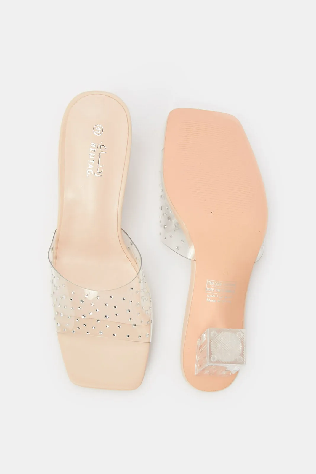 Women Ivory Embellished Mule