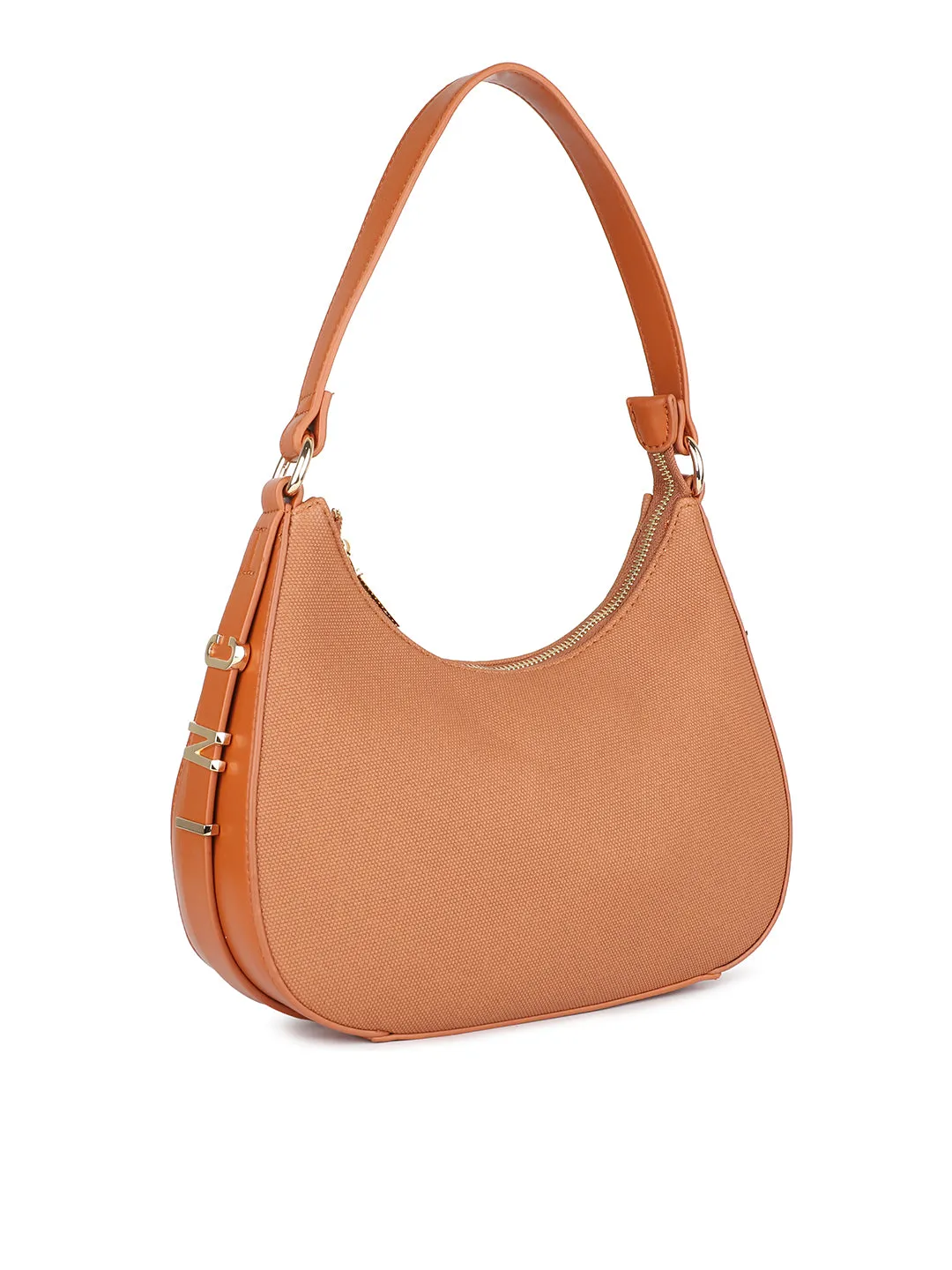 Women Tan Solid Shoulder Bag