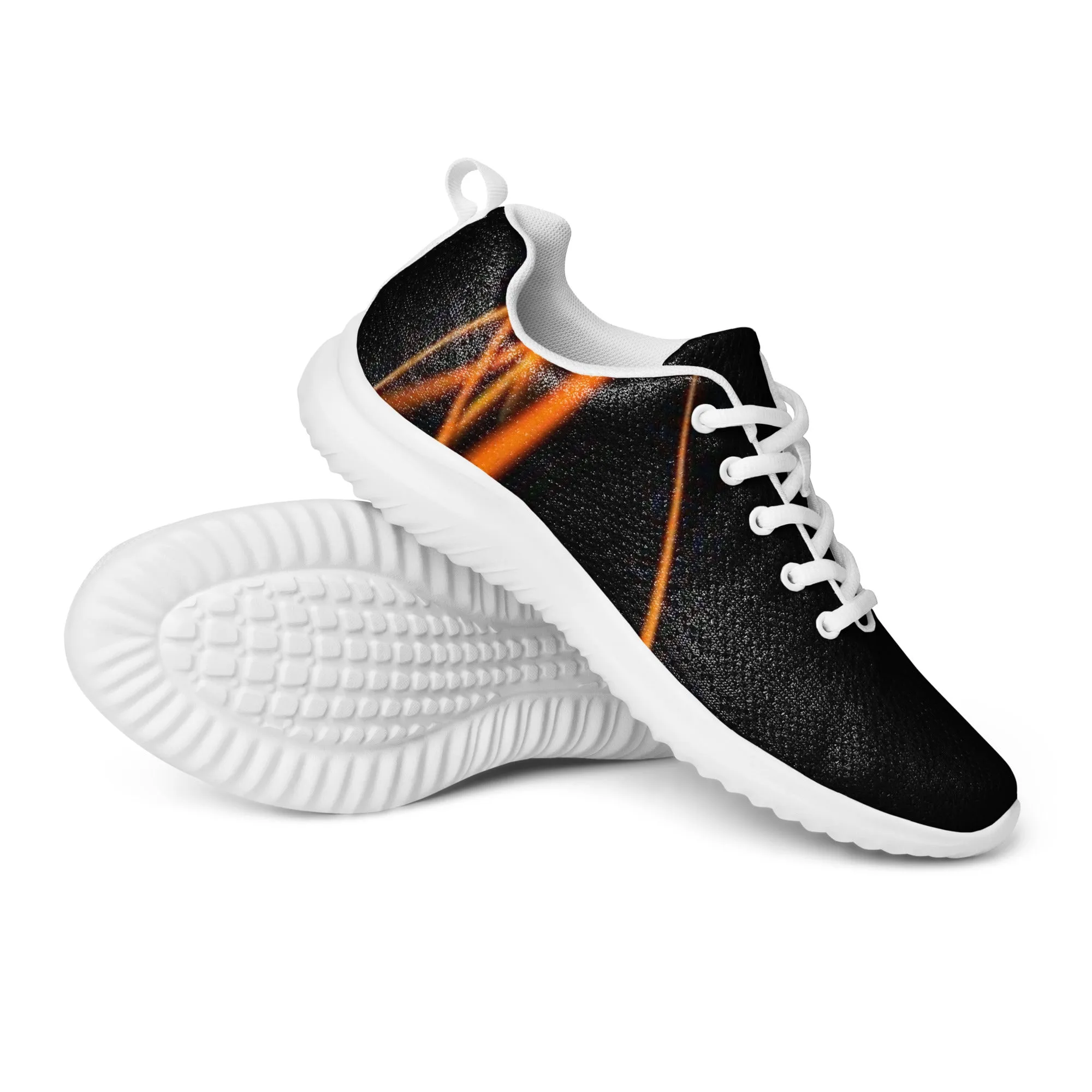 Women’s Black and Orange Athletic Shoes