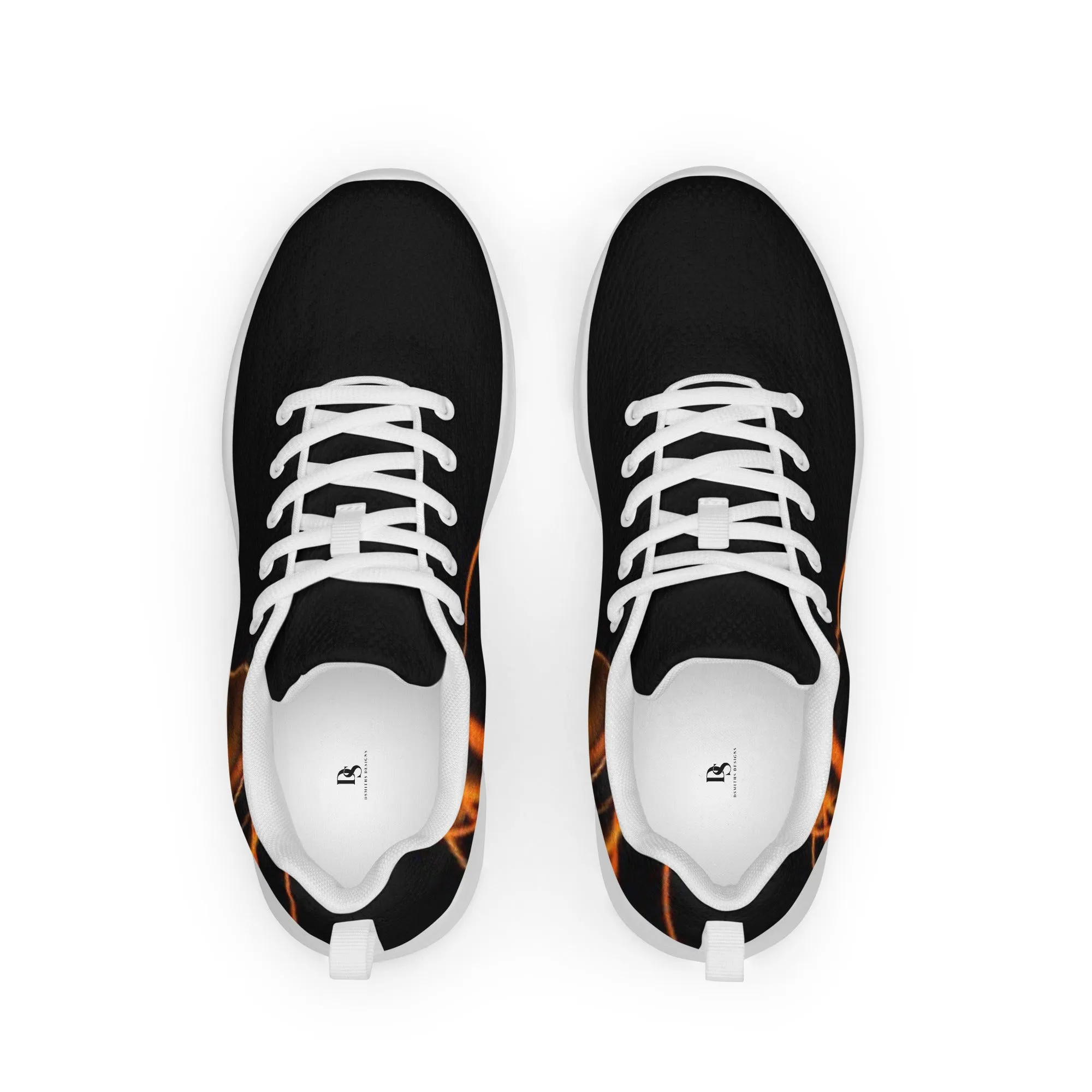 Women’s Black and Orange Athletic Shoes