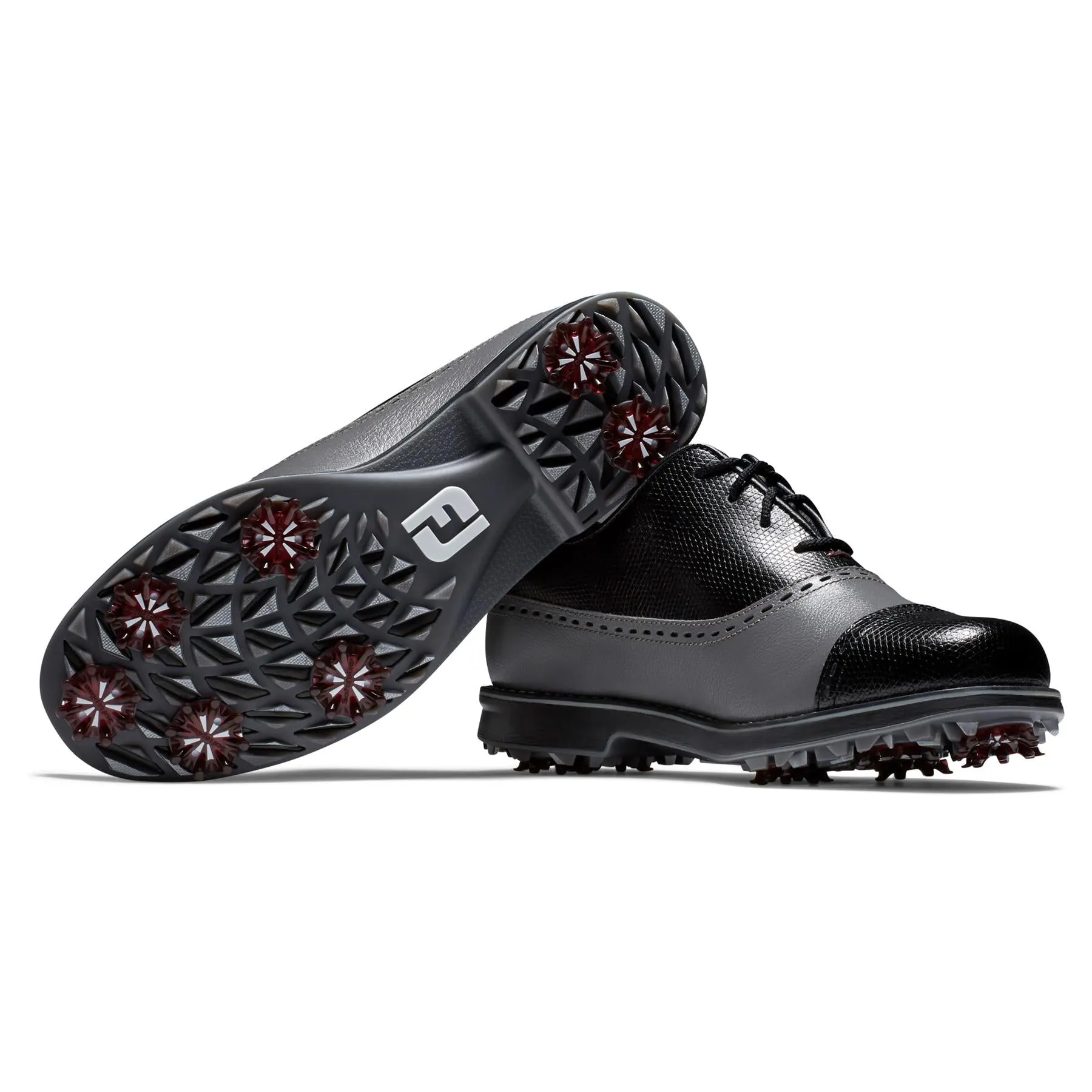 Womens DryJoys Premiere Series Golf Shoe Black/Charcoal - AW23