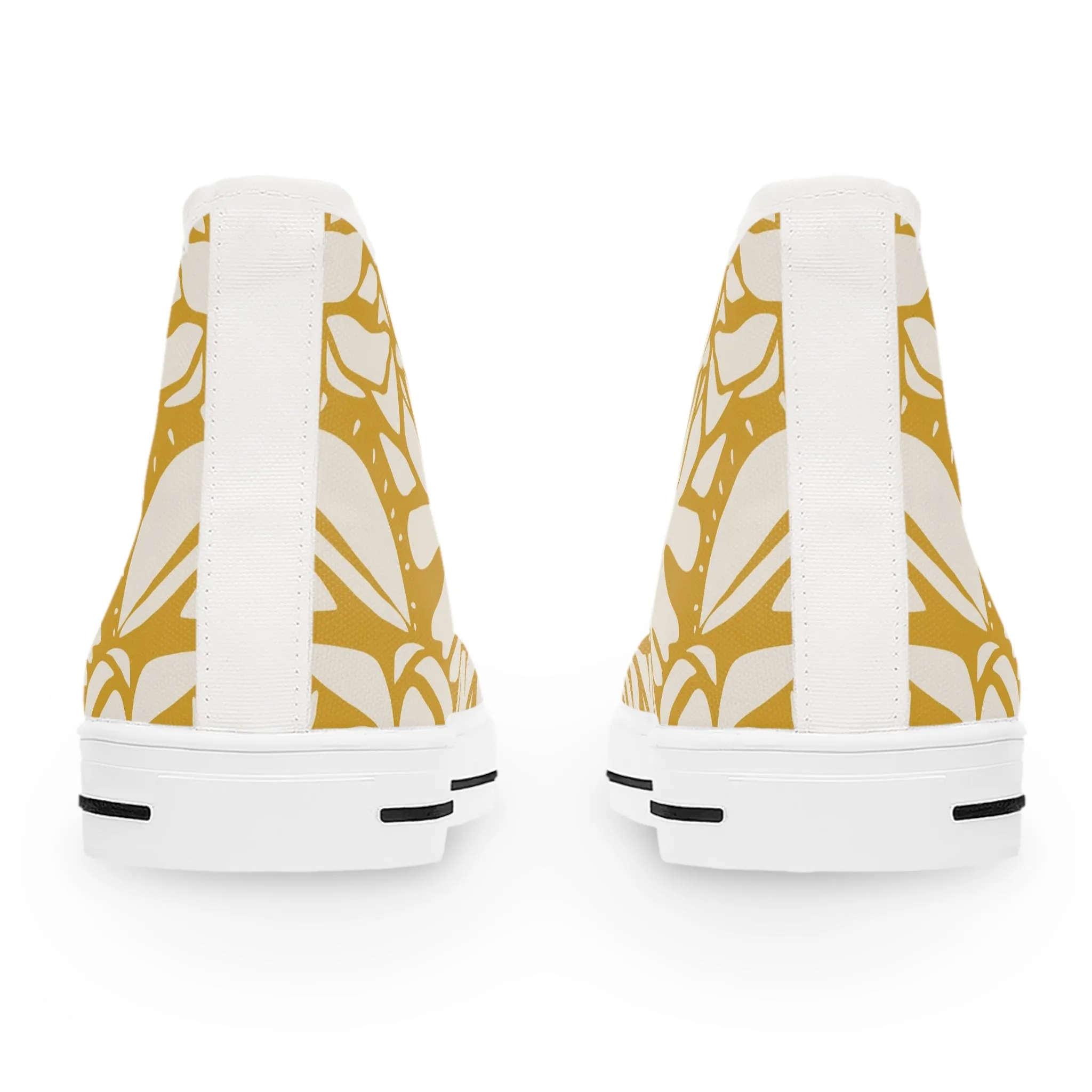 Yellow Leaves Women's High Top Sneakers