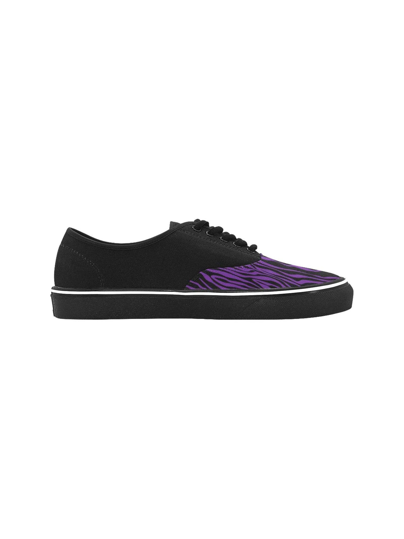 Zebra Purple Men's Creeper Sneakers