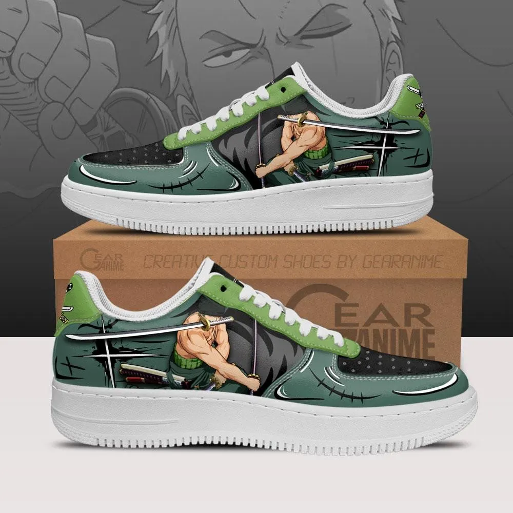 Zoro Santoryu Air Sneakers Custom Anime OP Shoes